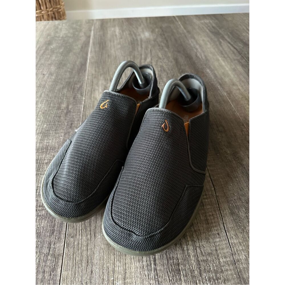 Olukai Men’s Nohea Mesh Mens 9 collapsible Heel Gray